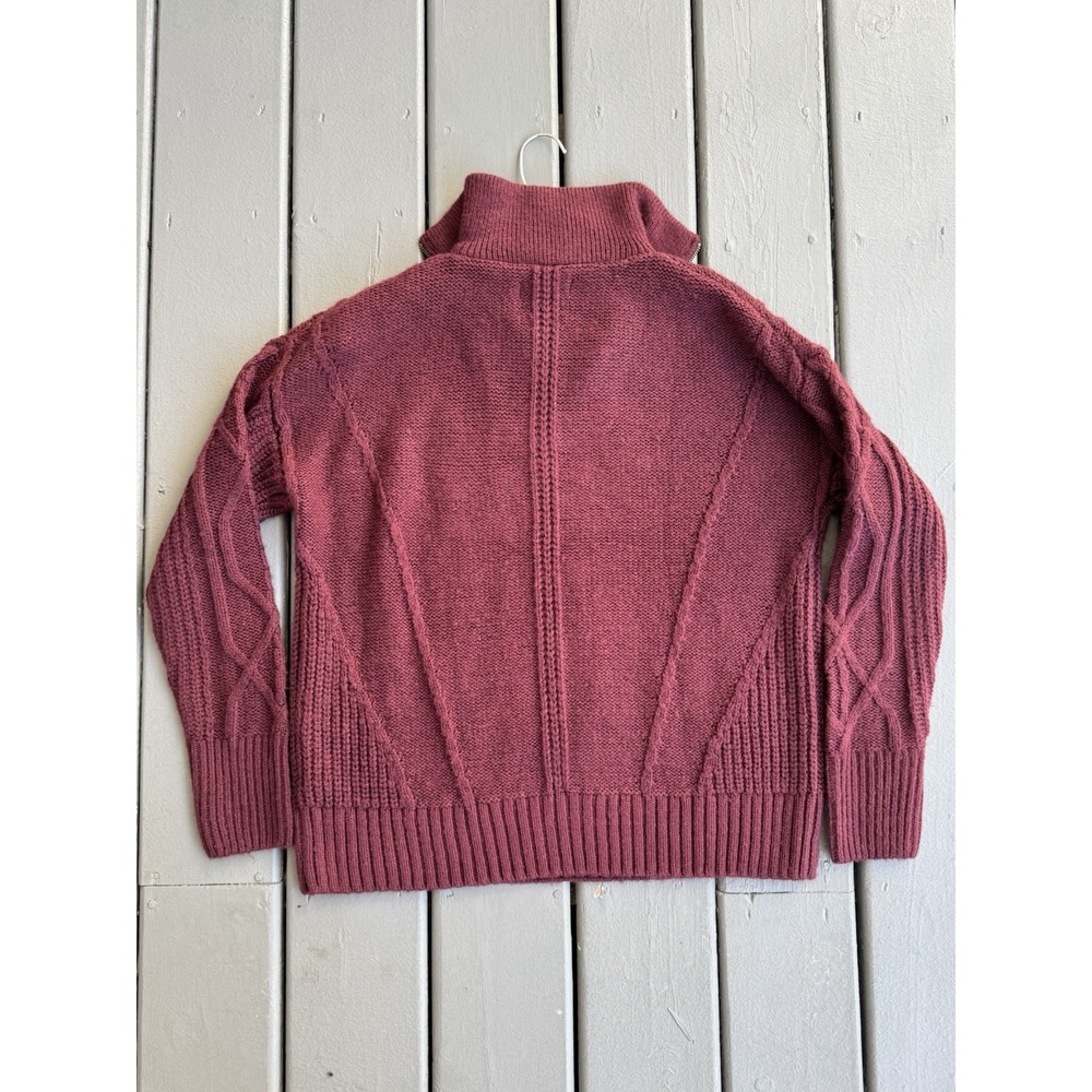 Natural reflections cable quarterzip pullover swe… - image 8